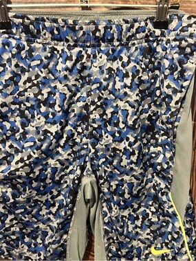 Nike Kids Blue and Gray Camo Athletic Shorts